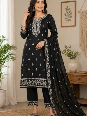 Black Kurti Set